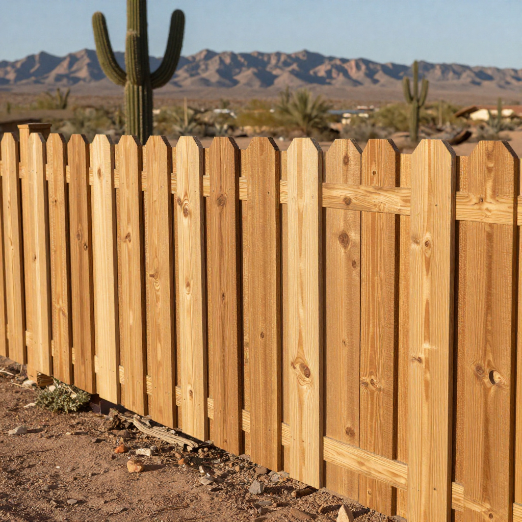 Wood Fence in Yuma, AZ