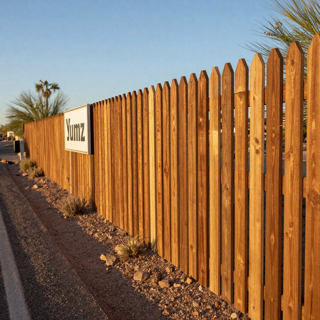 Wood Fence Installation in Yuma, AZ